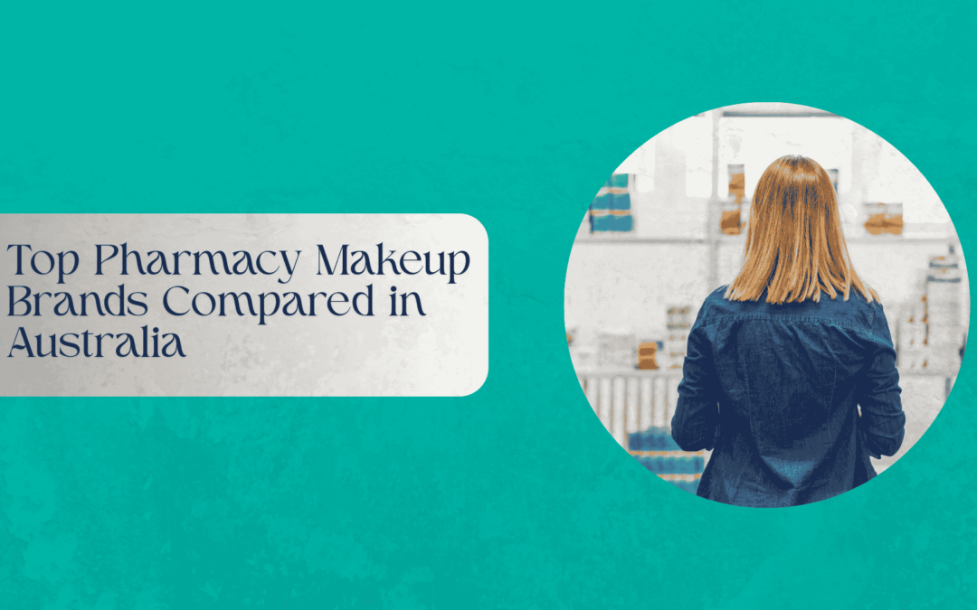 Array of popular pharmacy makeup products in Australia