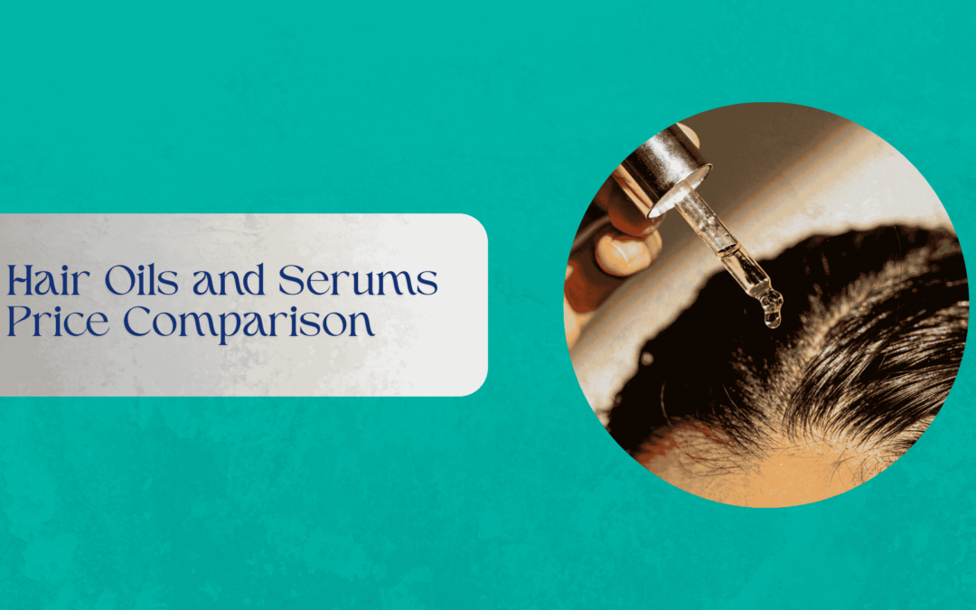 Infographic showing cosmetic hair oil and serum textures and formats